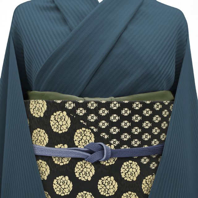 中古】 すごい値！ 袋帯 リサイクル フォーマル 正絹 黒 名物裂 花兎