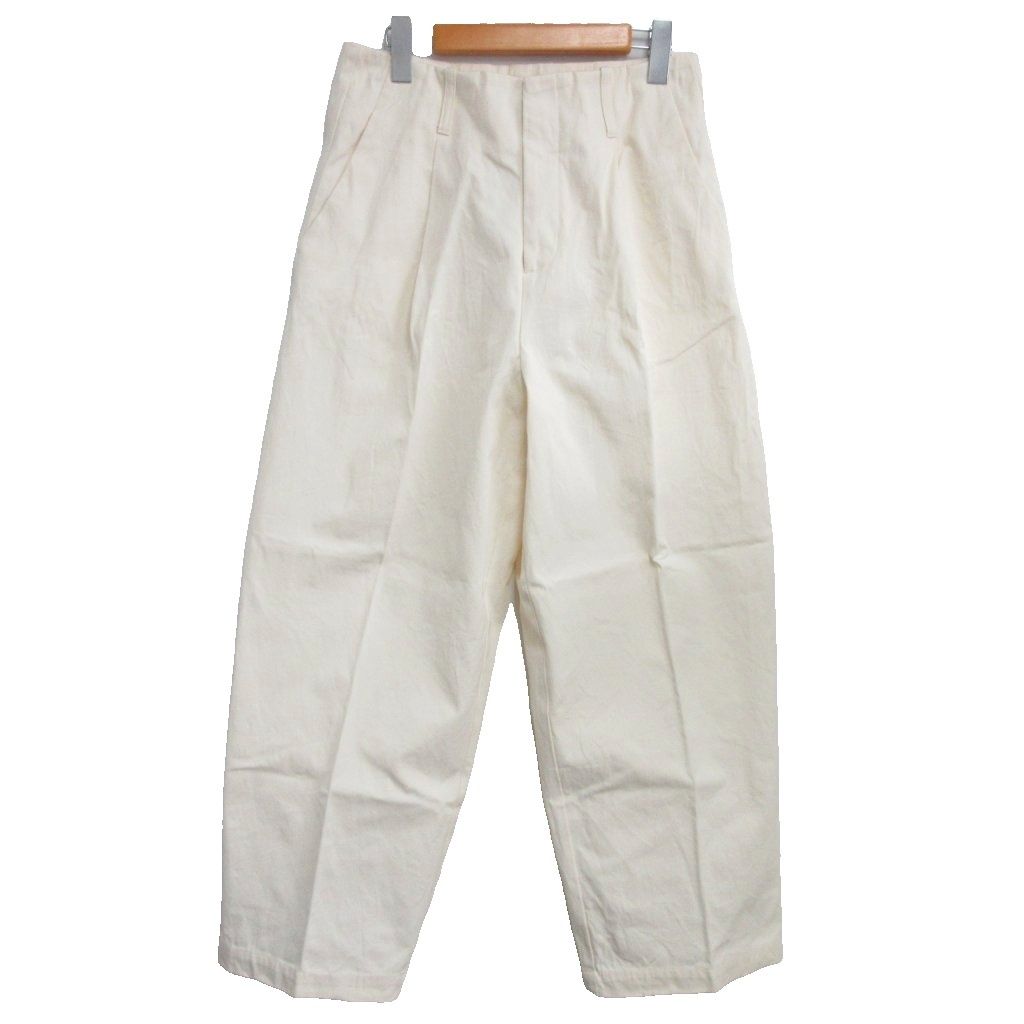 未使用品 ジュライナイン JULY NINE タグ付 コットン タック チノ