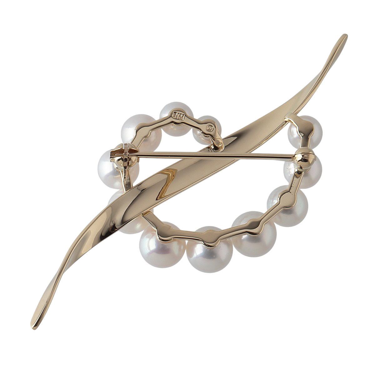 ミキモト パール ブローチ サークル アコヤパール4.0mm～6.3mm PB