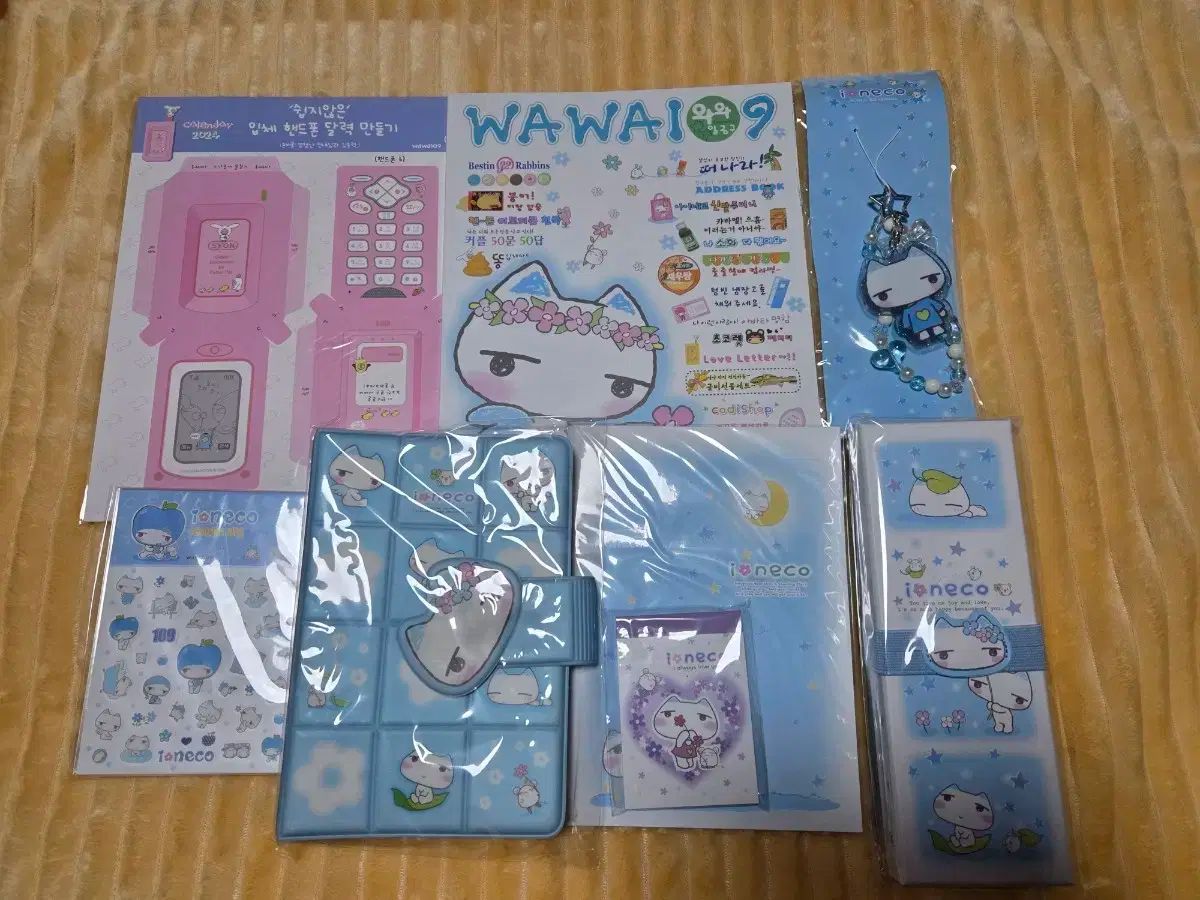 ワワ109 アイネコ エンジェル グリーティング ダイアリー ブルー レトロ文具