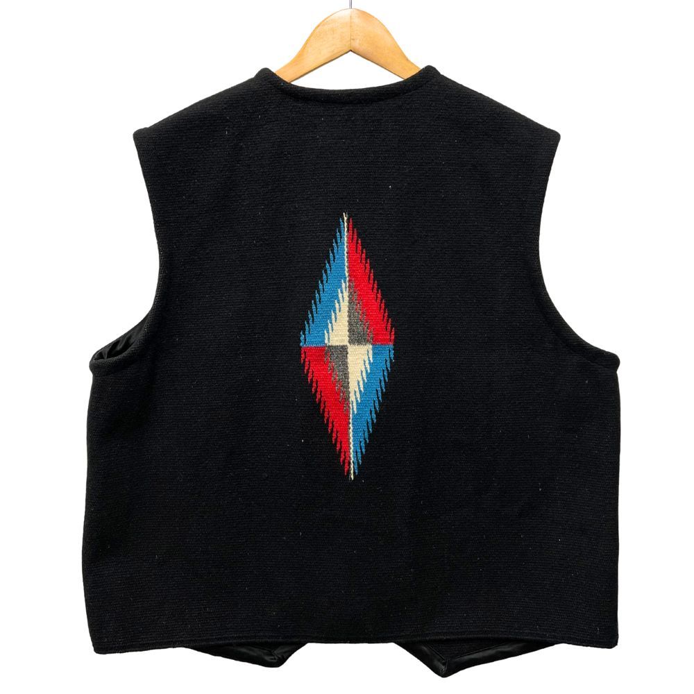 ORTEGA オルテガ コンチョボタン チマヨ ベスト ビッグサイズ ブラック