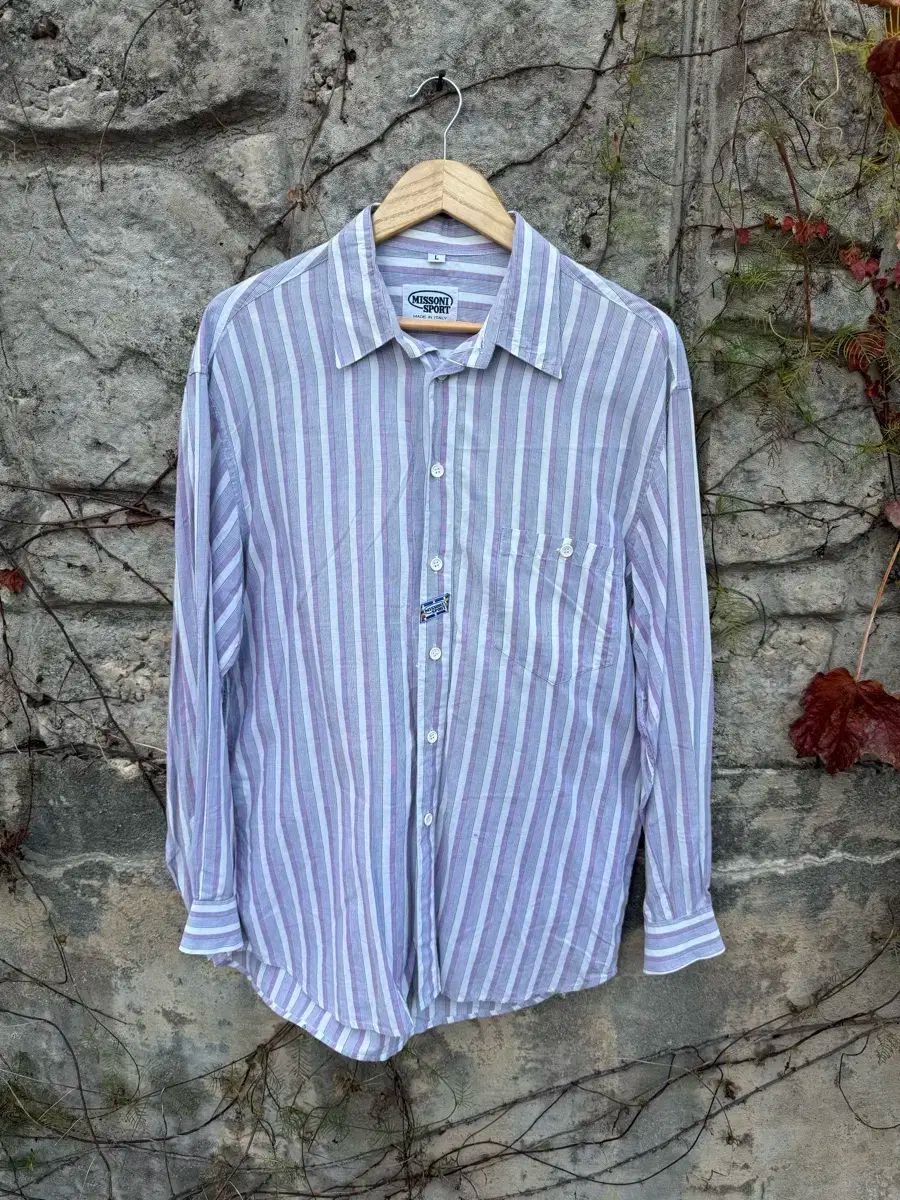 ミッソニ スポーツ made in italy ヨーロッパ ヴィンテージ ストライプ シャツ