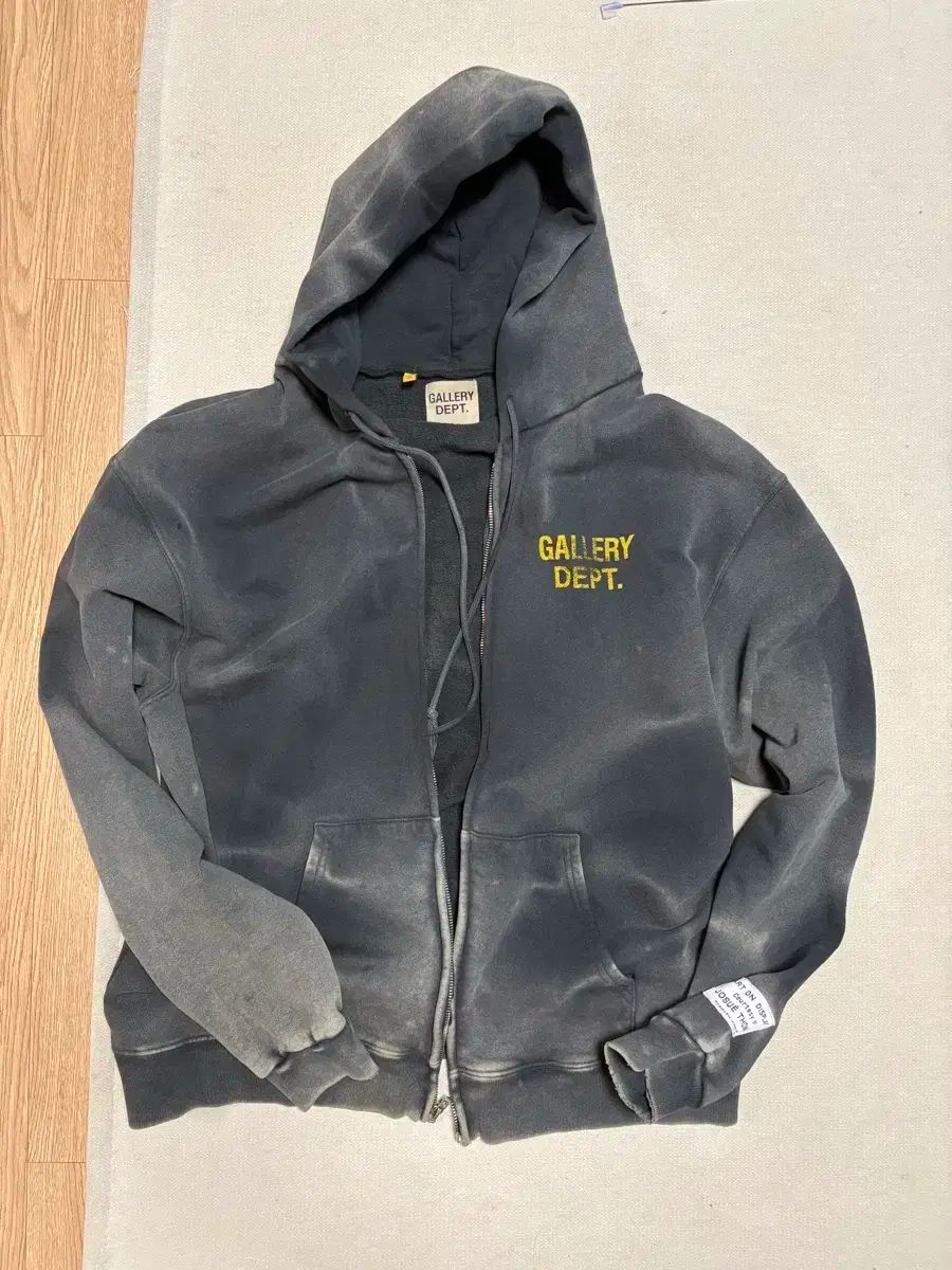 ギャラリー デパートメントファイブ フェイディド ロゴ ジップアップ ブラック xl