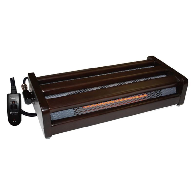 メーカー METRO メトロ 木枠フットヒーター MFH 181 ET DA ハロゲンヒーター 足元暖房 無段階温度調整 タイマー付き