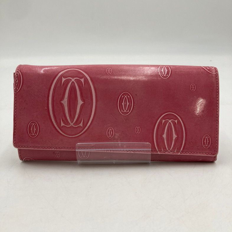【品】CARTIER カルティエ ハッピーバースデー 長財布 二つ折り財布 【201-250804-NS-16-iwa】