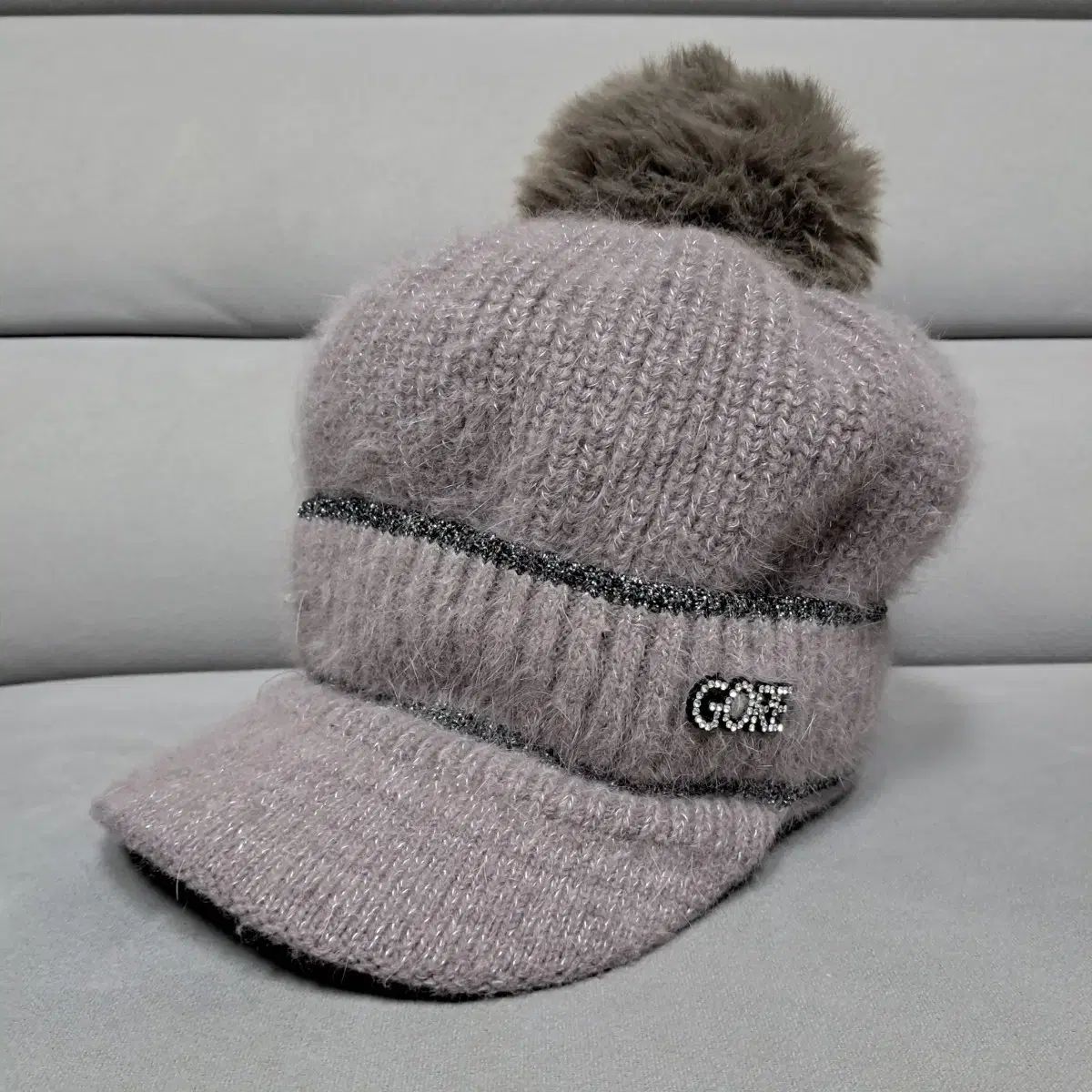 売れ筋 CA4LAフォックスファーニット帽 ボンボン ファーボンボン 冬