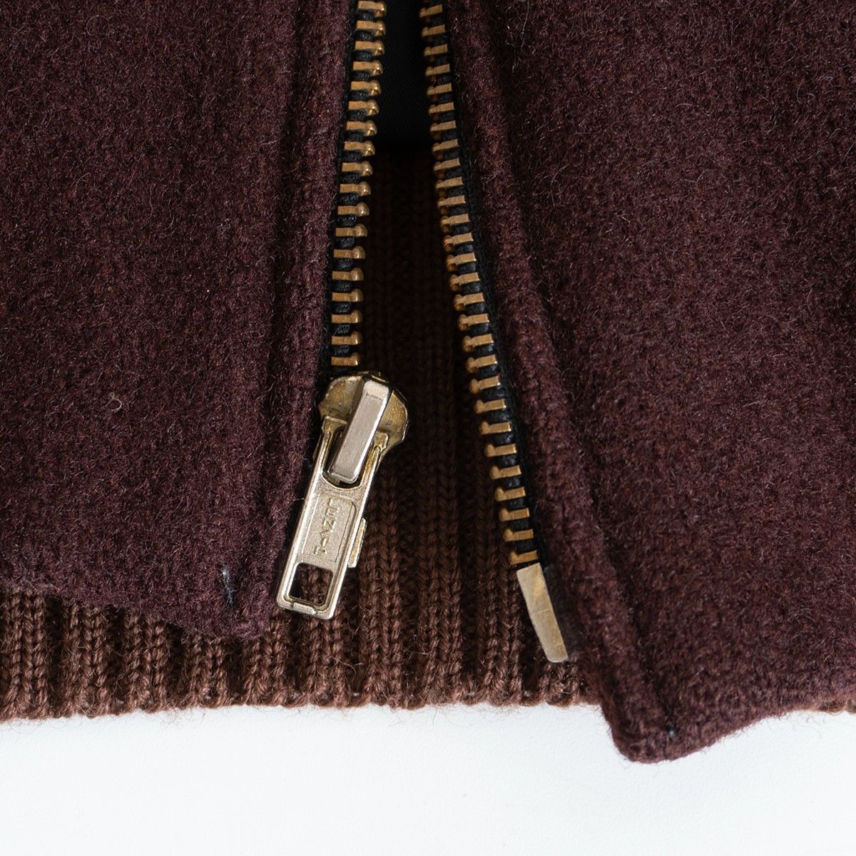 美品】SKOOKUM【メルトン×レザー スタジャン】40 スクーカム ブラウン