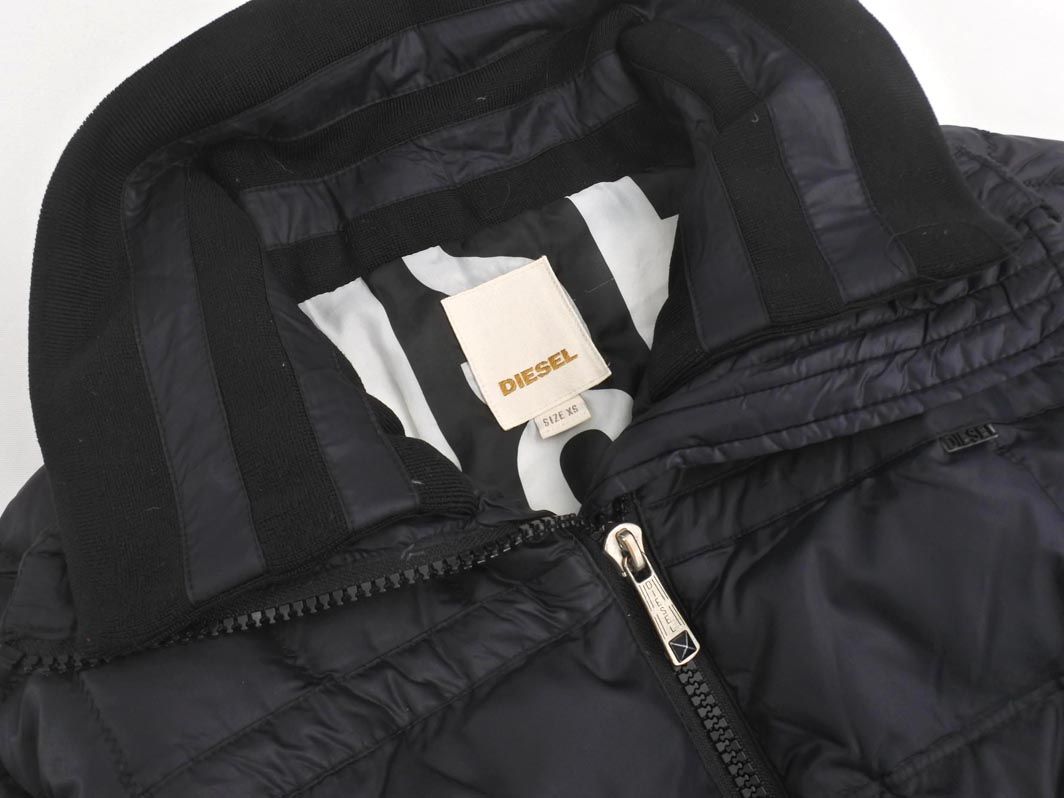 DIESEL ダウンジャケット 黒 DIESEL 「DIESEL」 ダウンジャケット MEDIUM ブラック メンズ