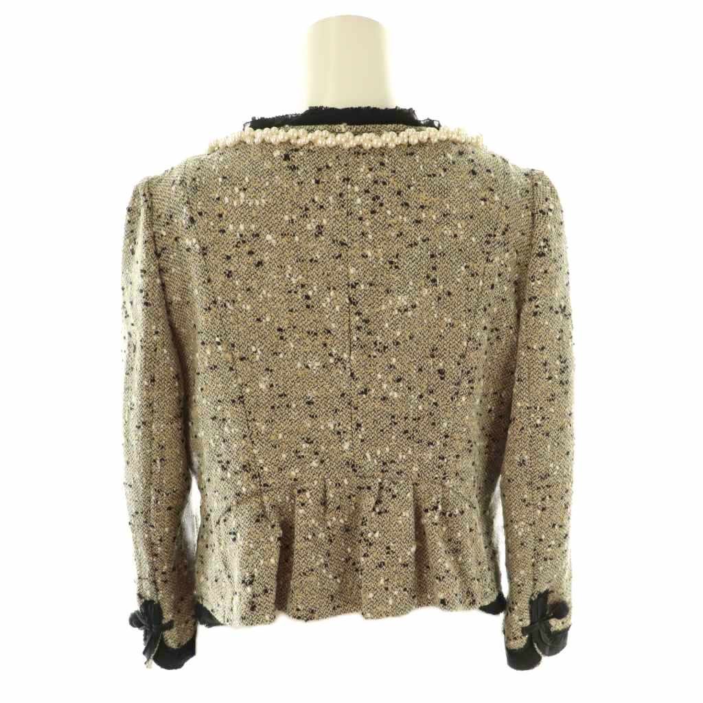 グレースコンチネンタル GRACE CONTINENTAL ノーカラーツイード