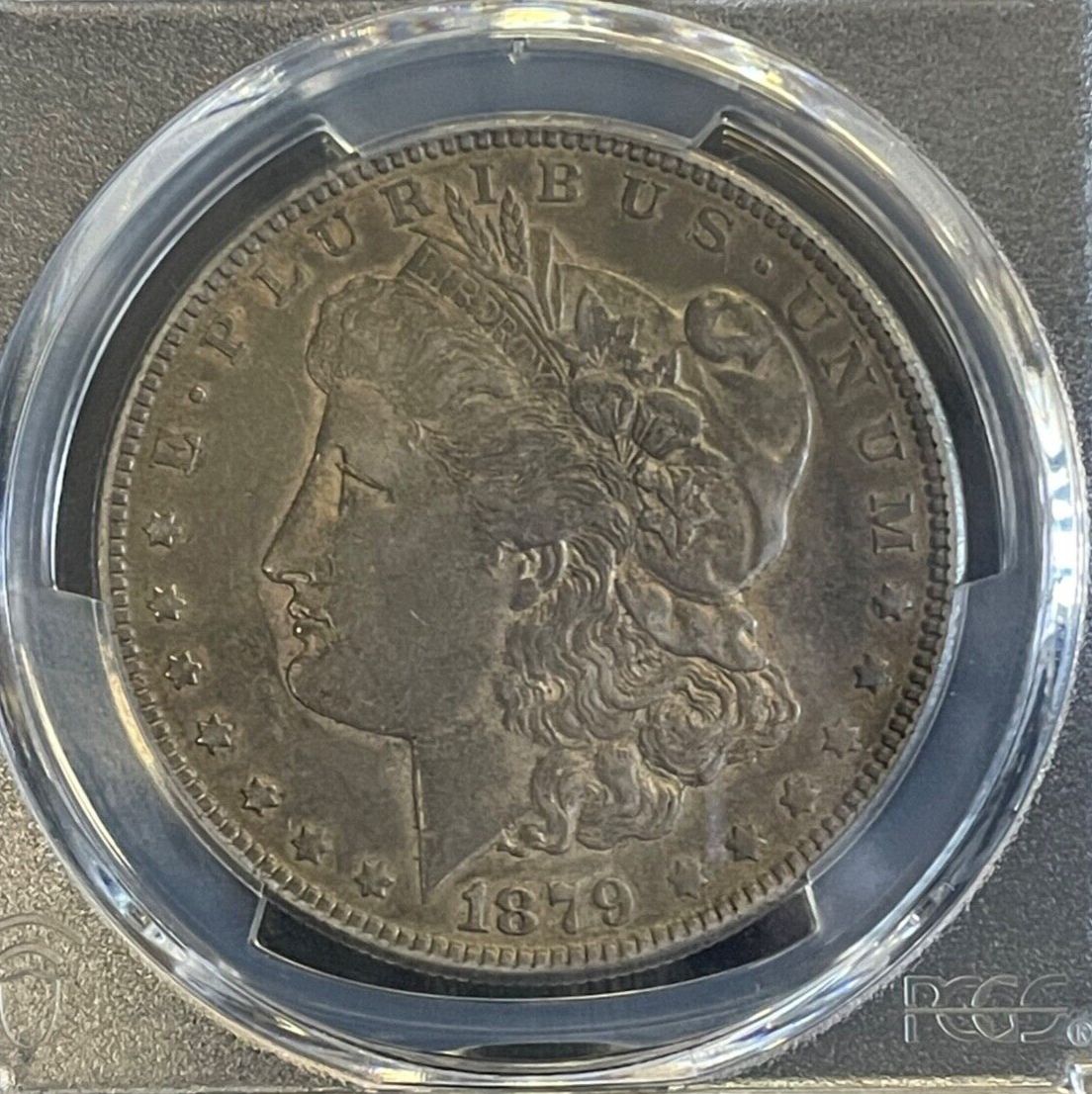 1879 S、1878年の裏面、モルガン銀貨 1ドル PCGS XF-40、セミキー