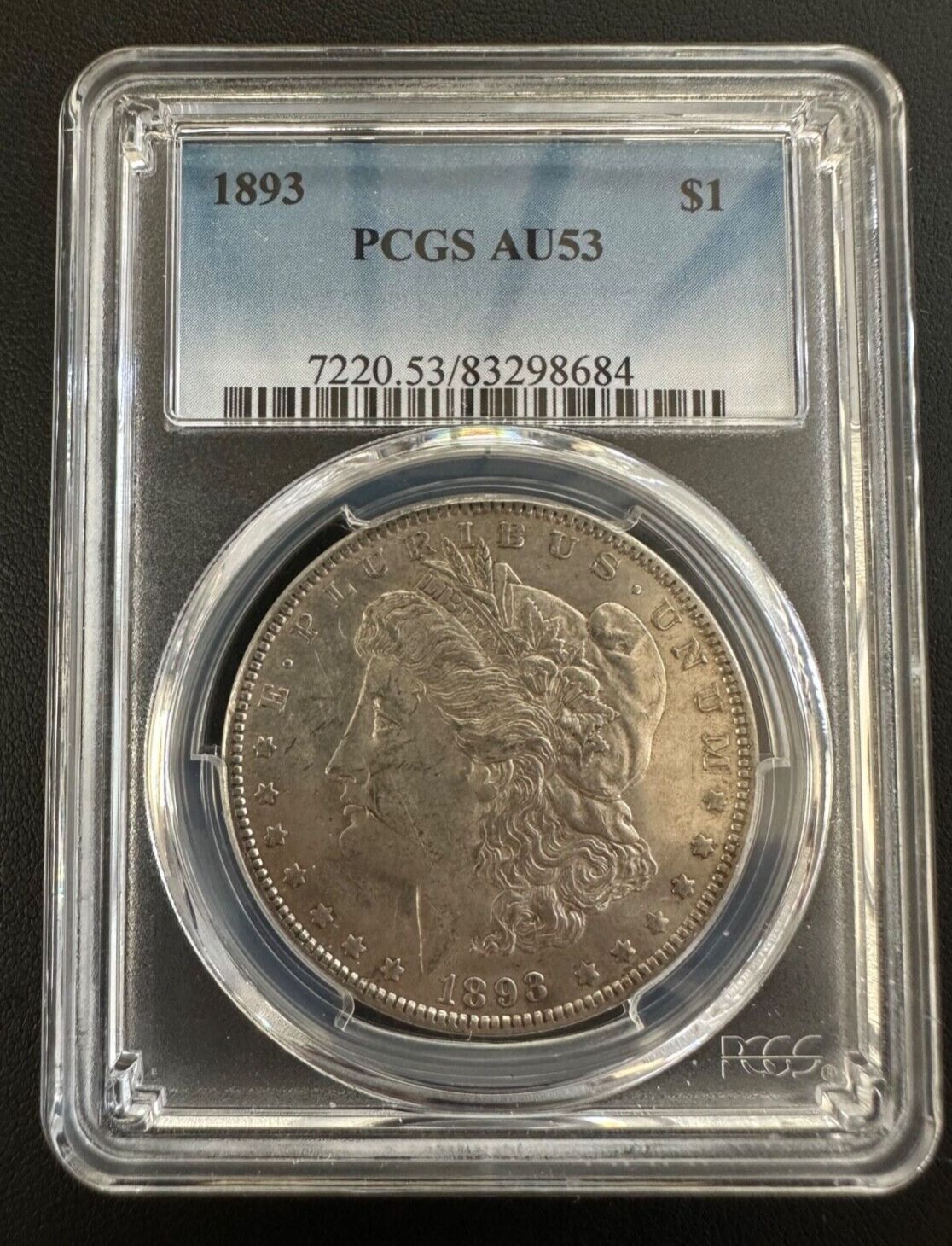 1893年 モルガン・ダラー 1ドル 1893年モルガン・ダラー 1ドル AU 53 PGCS認定 - メルカリ