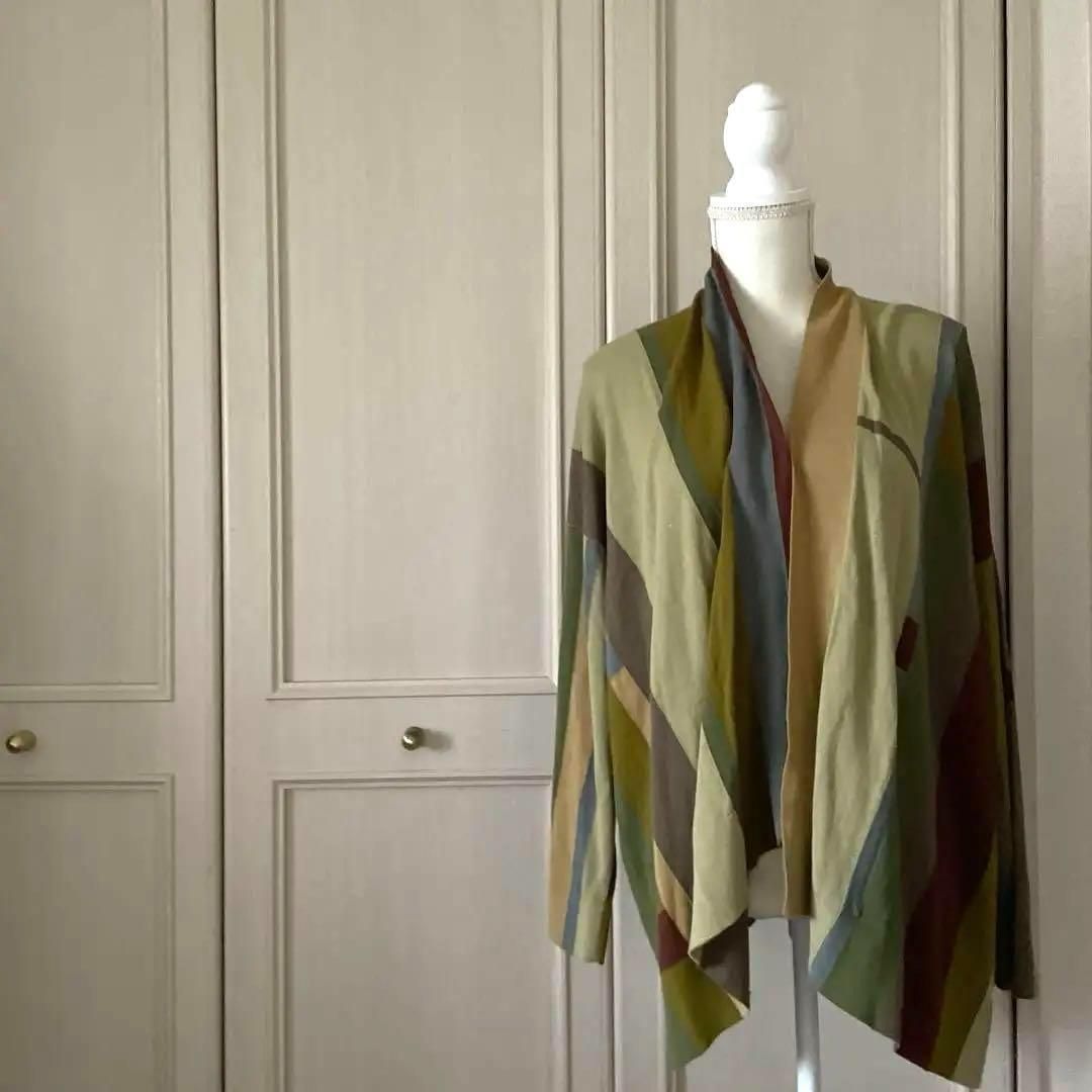 ヨーガンレール JURGENLEHL 総柄 カーディガン 長袖 総柄 お呼ばれ