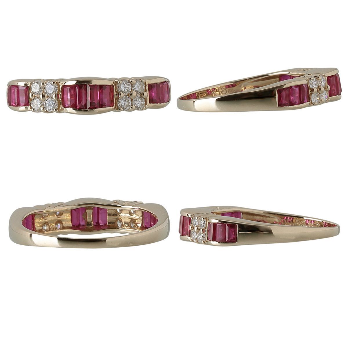 ミキモト ルビー ダイヤ リング ルビー0.73ct ダイヤ0.22ct 13号～13.5