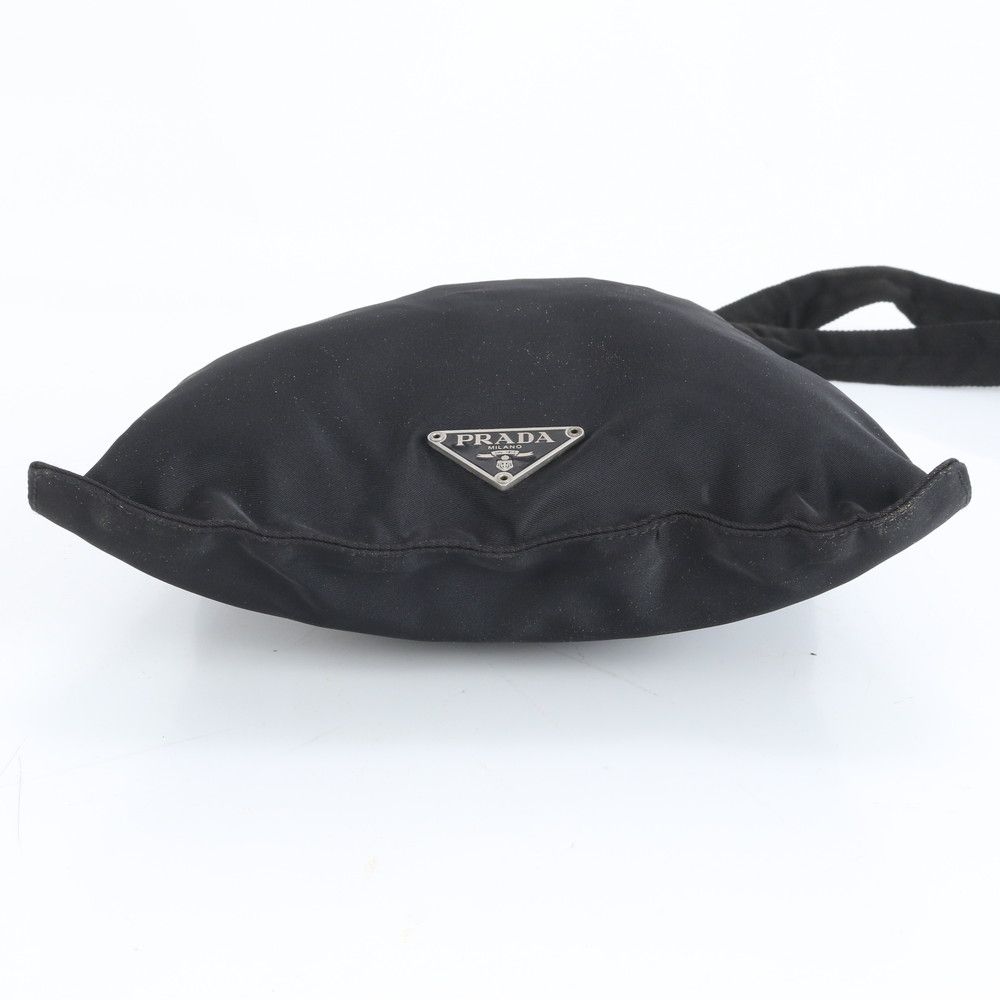 美品 プラダ テスート ナイロン 三角 トライアングル ロゴ レザー