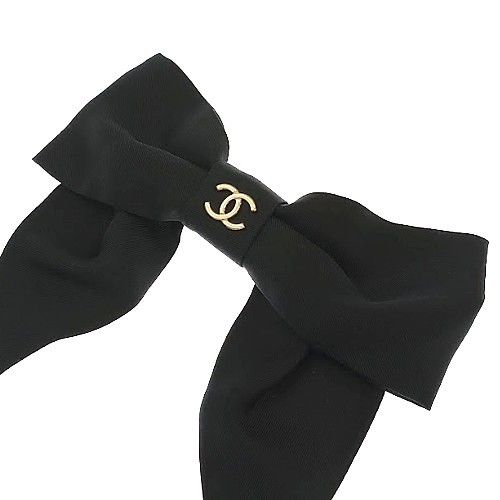 CHANEL シャネル リボン ヘアバレッタ - メルカリ