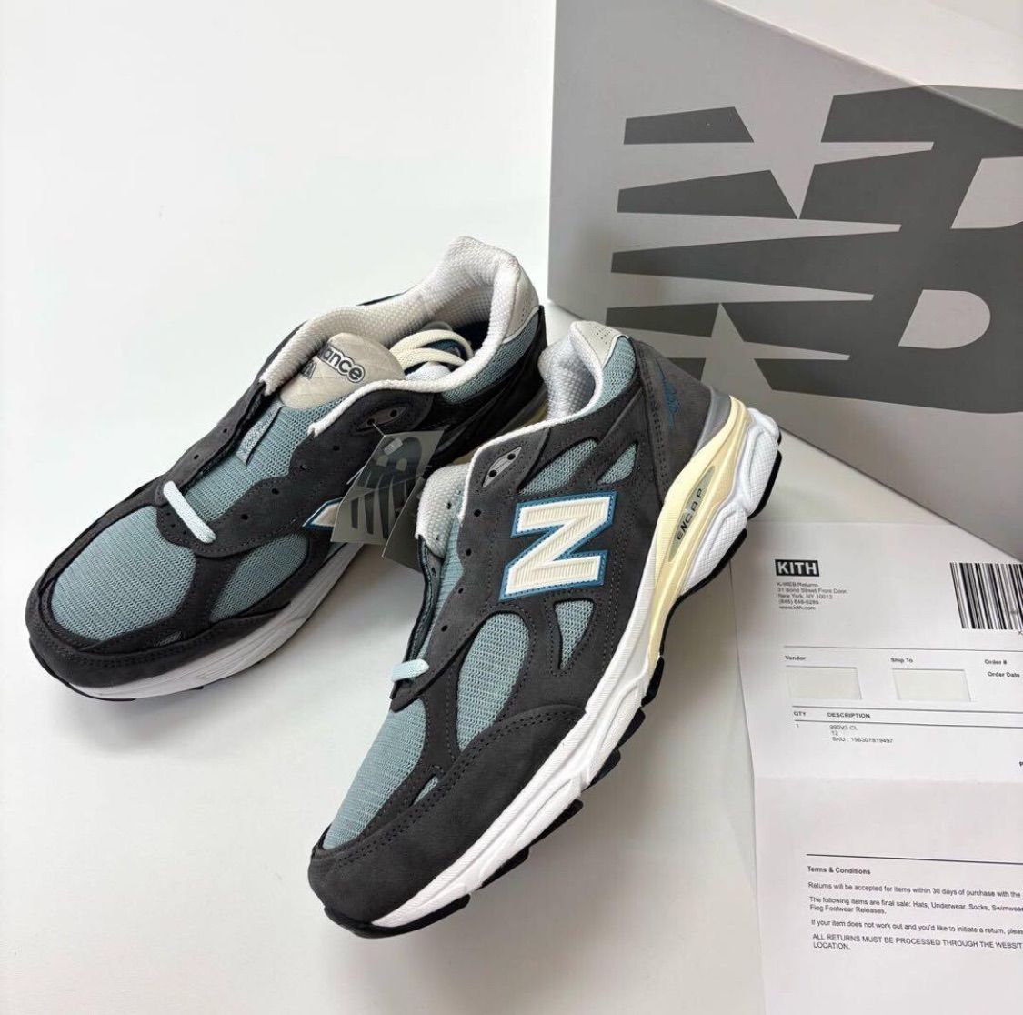 ニューバランス×キス 990V3 【M990KS3】 27cm Kith New Balance 990v3