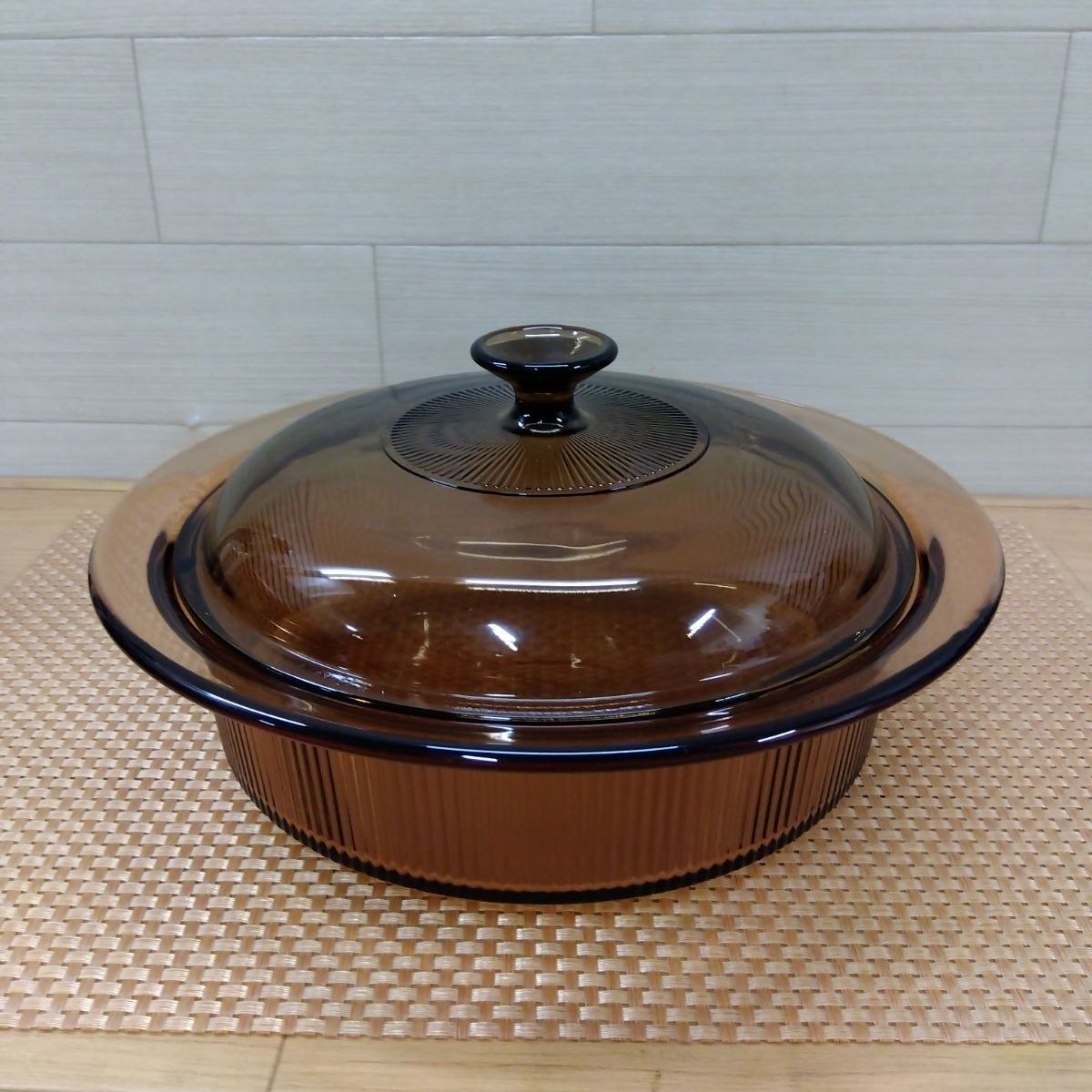 VISIONS ビジョン 鍋 2.5L 耐熱ガラス CORNING USA 2.5L 中古美品 送料