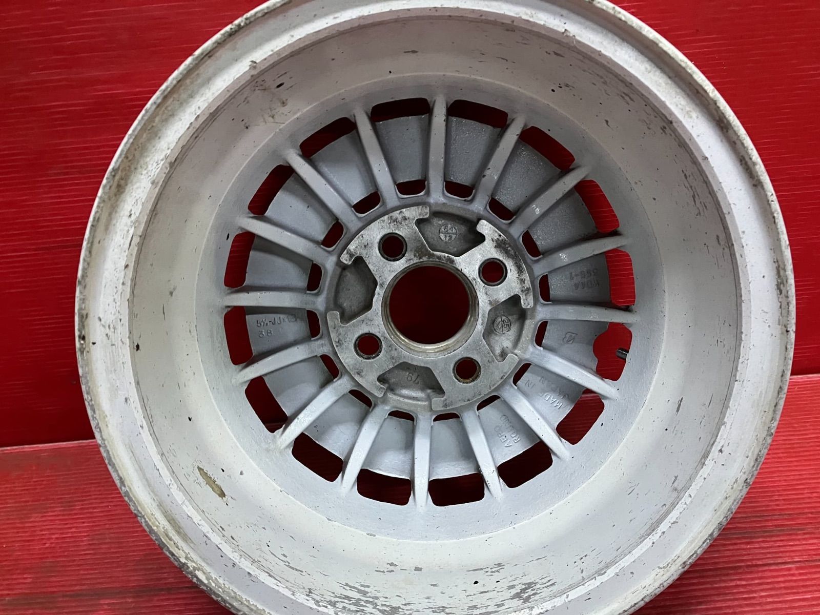 中古ホイール[13x5.5+38 100/4H ブリヂストン エアロラウンド] 4本SET  