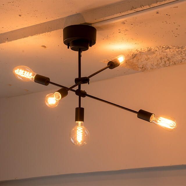 ELUX エルックス CISCO シスコ 5灯シーリングライト ブラック LB2