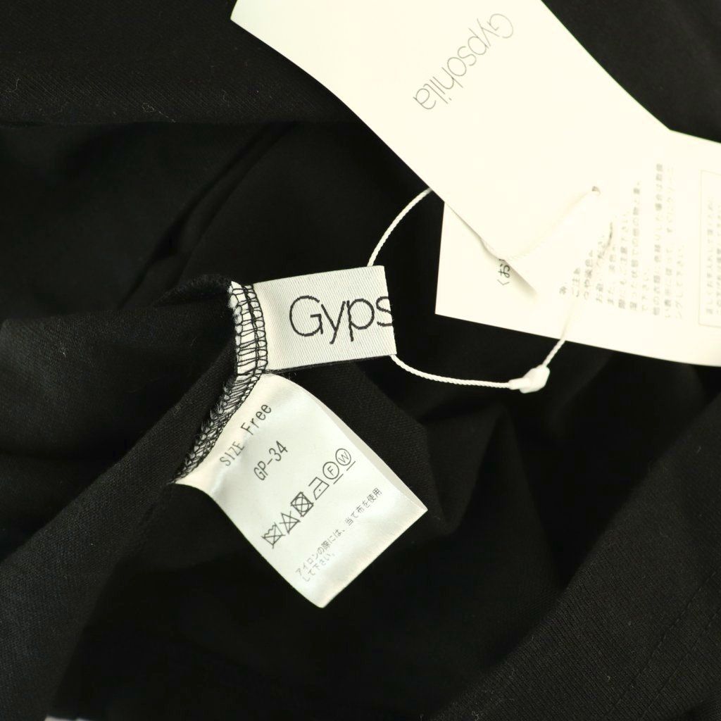 完売！ジプソフィア gypsohilaチュールティシャツ ジプソフィア gypsophila チュールTシャツ カットソー 半袖 F 黒