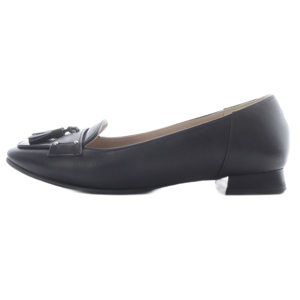 銀座かねまつ GINZA Kanematsu タッセル付きヒール ローファー レザー