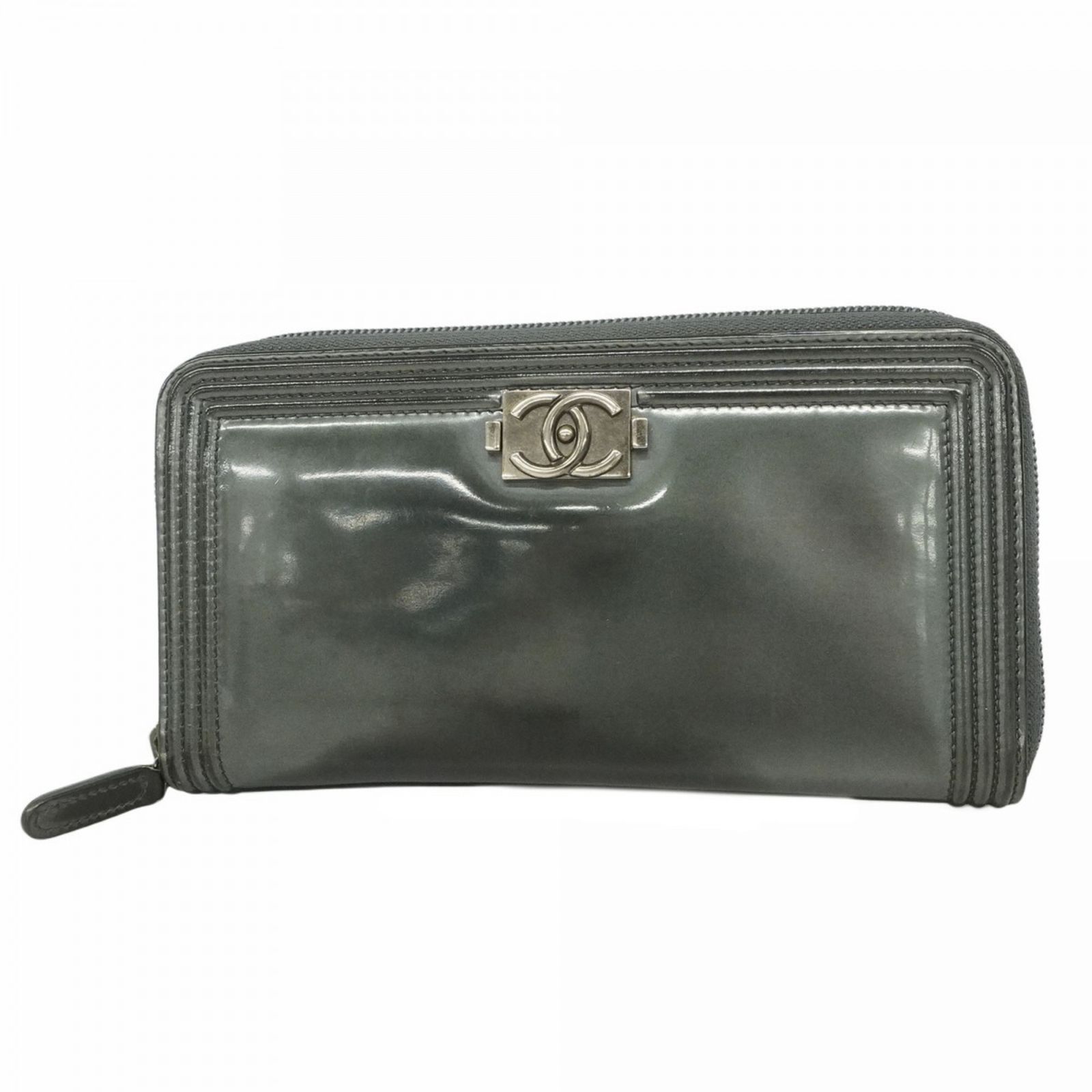 シャネル(Chanel) シャネル 長財布 ボーイシャネル パテントレザー
