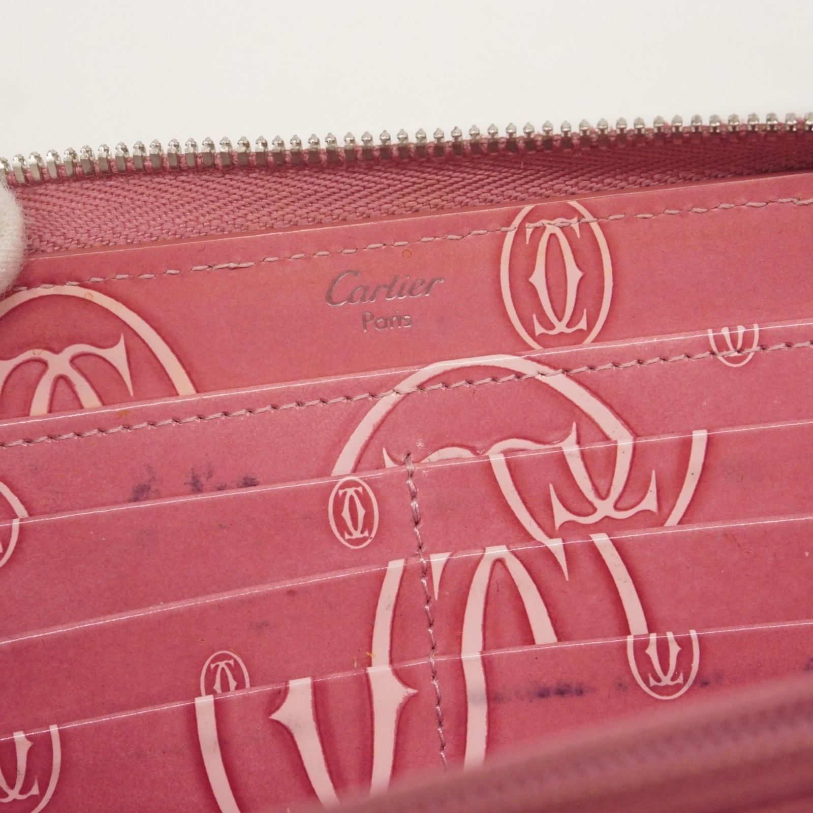 カルティエ(Cartier) カルティエ 長財布 ハッピーバースデー エナメル