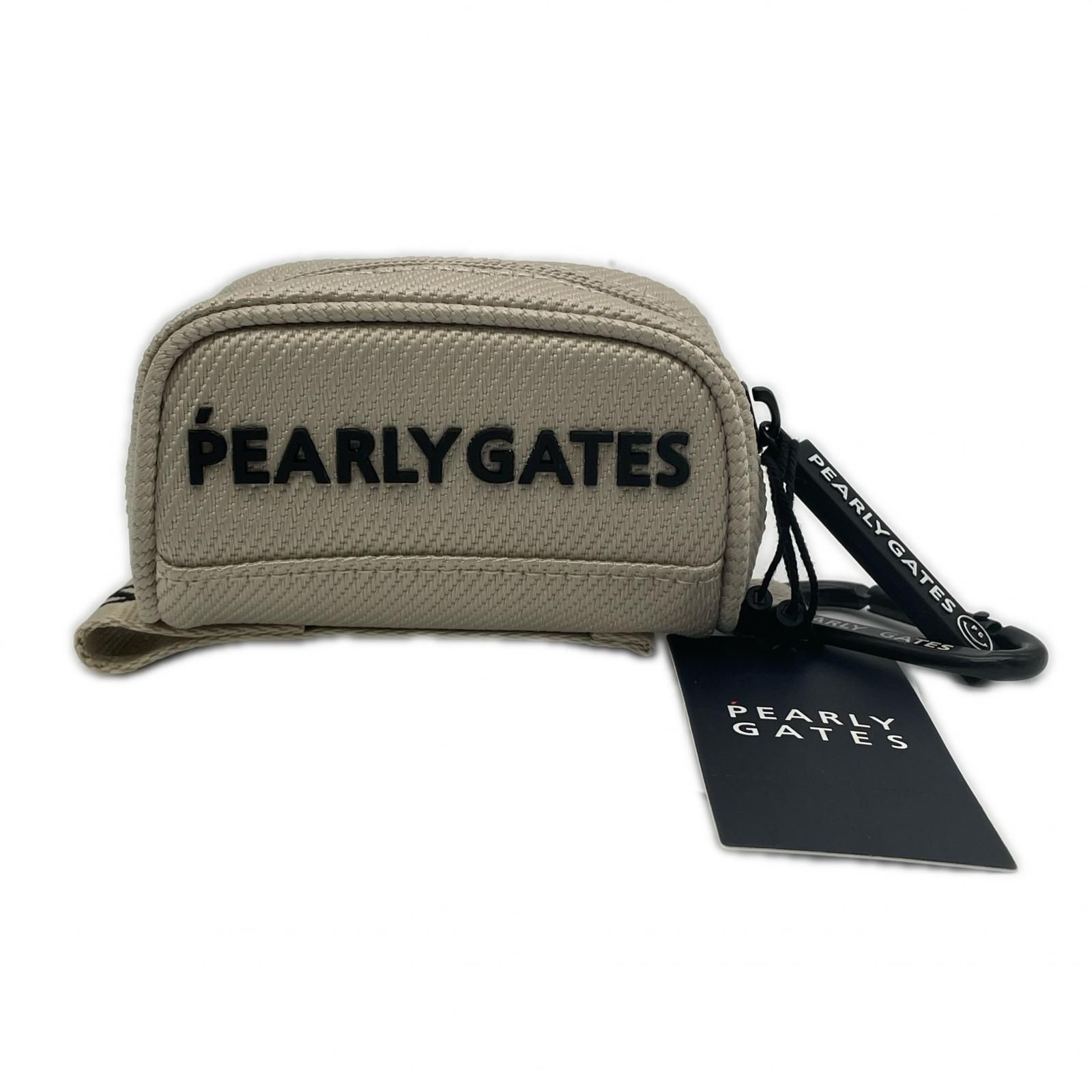 未使用品 パーリーゲイツ PEARLY GATES ボールポーチ ベージュ ティ