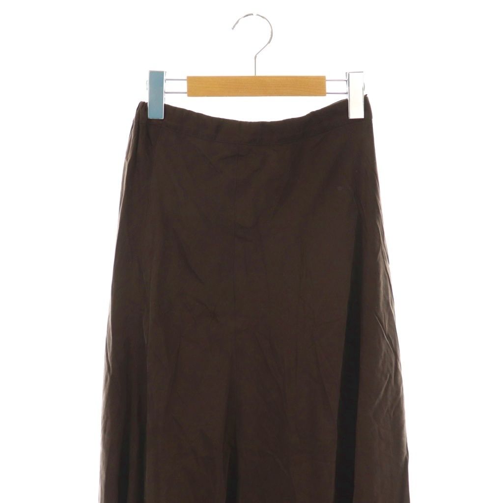 CADUNE カデュネ 24AW フィブリルスカート フレア 36 ブラウン /CX
