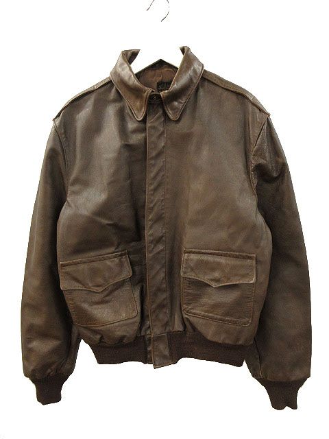70s～80s ウィリス＆ガイガー A-2 フライトレザージャケット USA製 ヴィンテージ VINTAGE 80s ウィリスアンドガイガー Willis&Geiger A-2