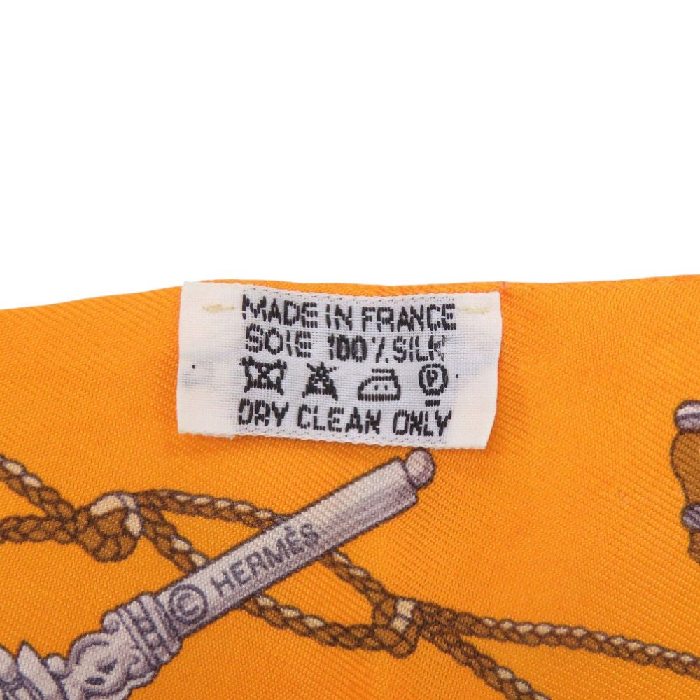 美品 エルメス ツイリー LES CLES A POIS レクレアポア シルク