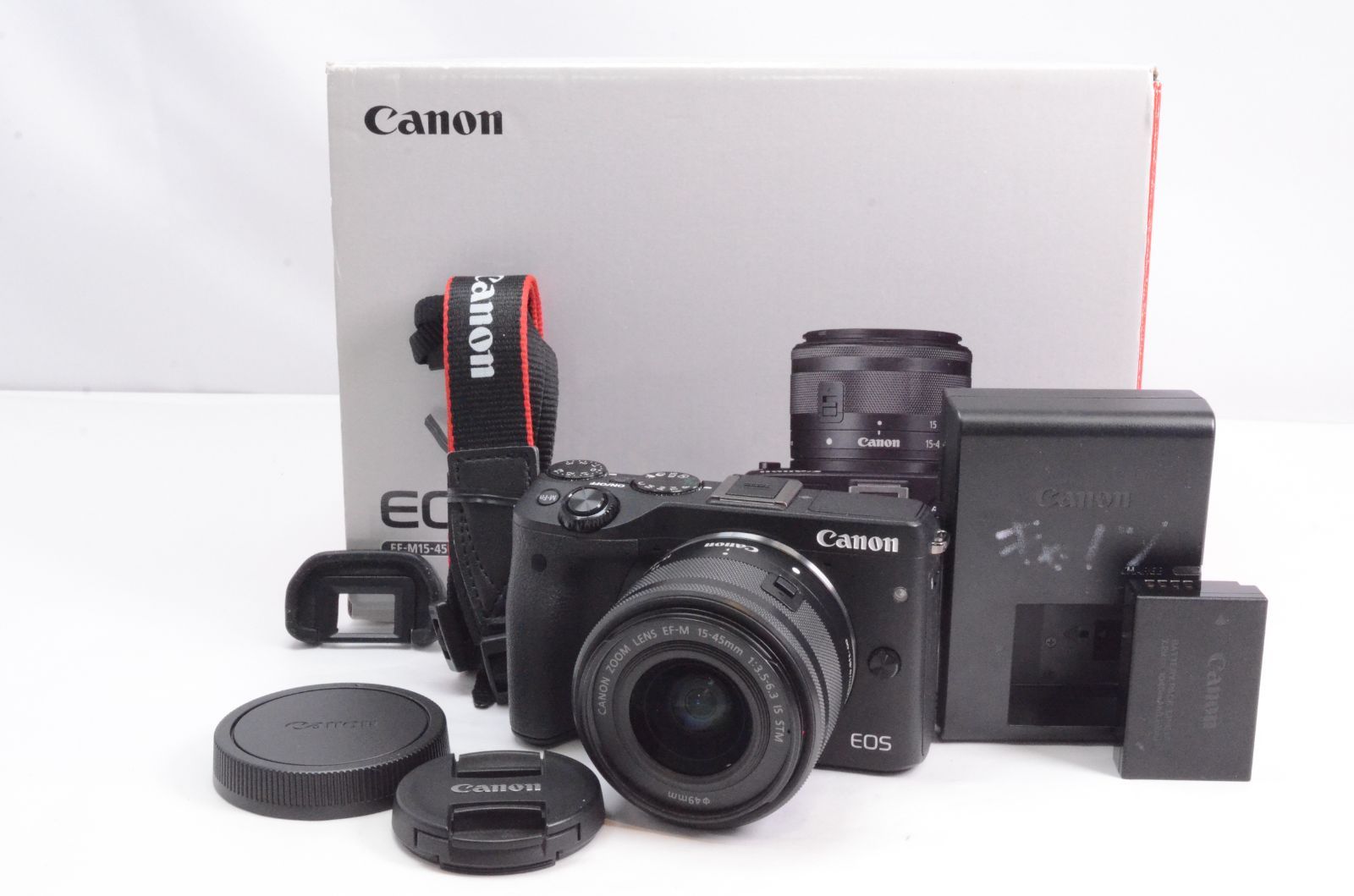 Canon キャノン EOS M3 レンズキット(ブラック) EF-M18-55mm F3.5-5.6