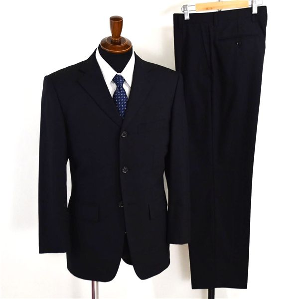 arrston Volaju 3つボタン シングルスーツ S Y4 ブラック ストライプ