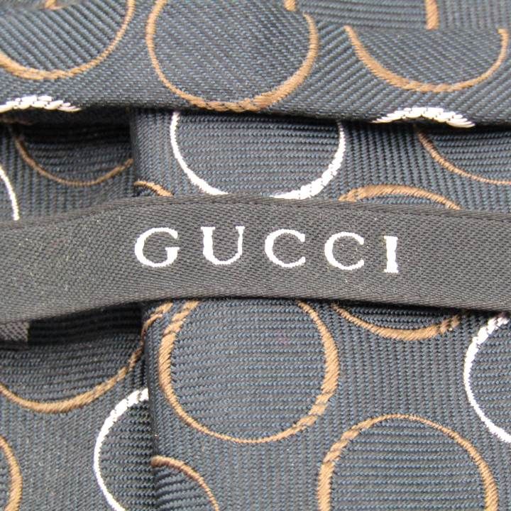 グッチ ブランド ネクタイ Gロゴ ドット柄 クレスト紋章 シルク