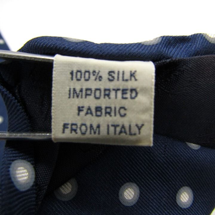 ジャンニ・ヴェルサーチ ブランド ネクタイ メデューサ ドット柄 シルク 伊製生地 日本製 PO メンズ ネイビー Gianni Versace 【中古】