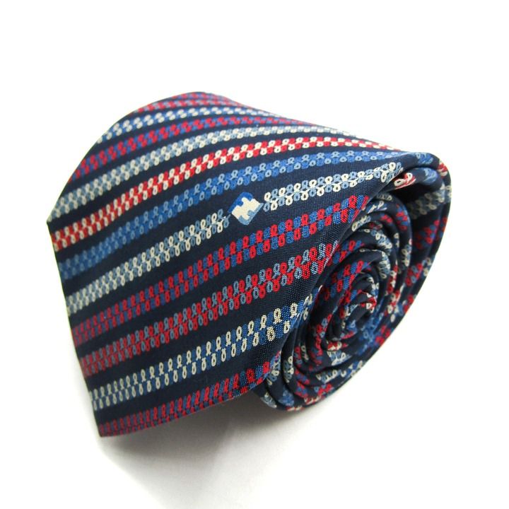 フェンディ ブランド ネクタイ ズッカ柄 ストライプ柄 PO メンズ