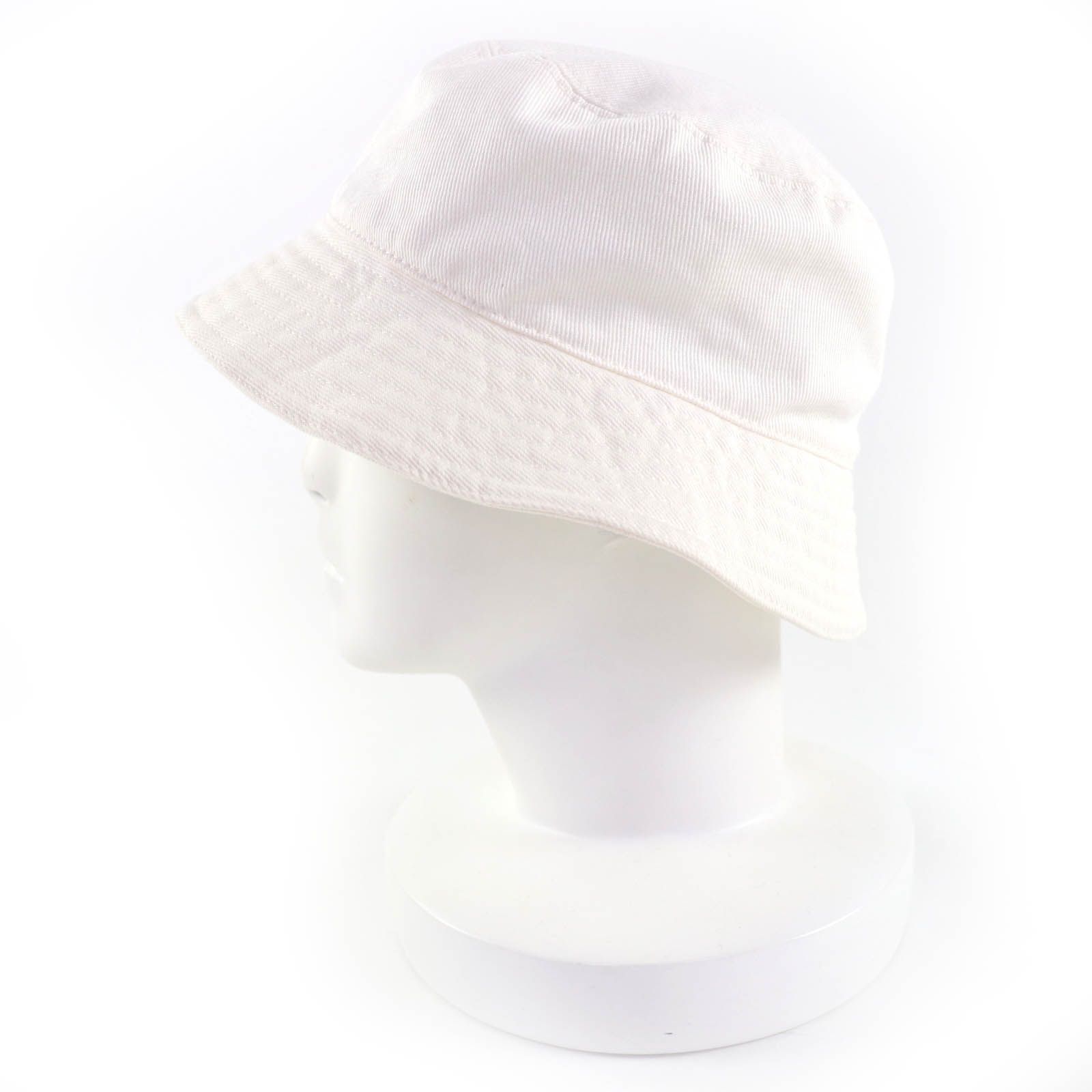 美品☆MIUMIU ミュウミュウ 5HC196 コットン100％ ロゴ刺繍 バケット