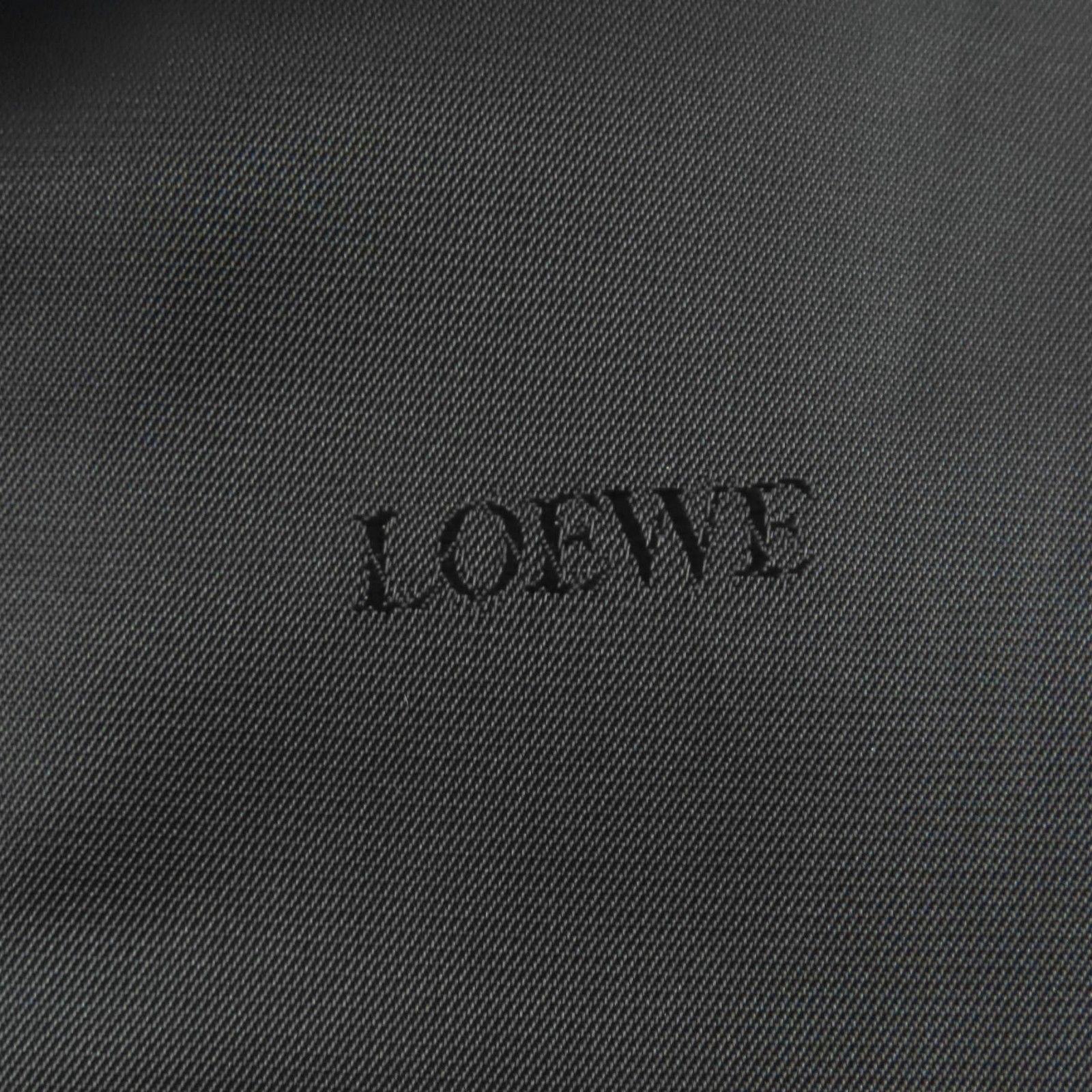 美品☆LOEWE ロエベ オリラグファー 裏地ロゴ入り マフラー ストール  