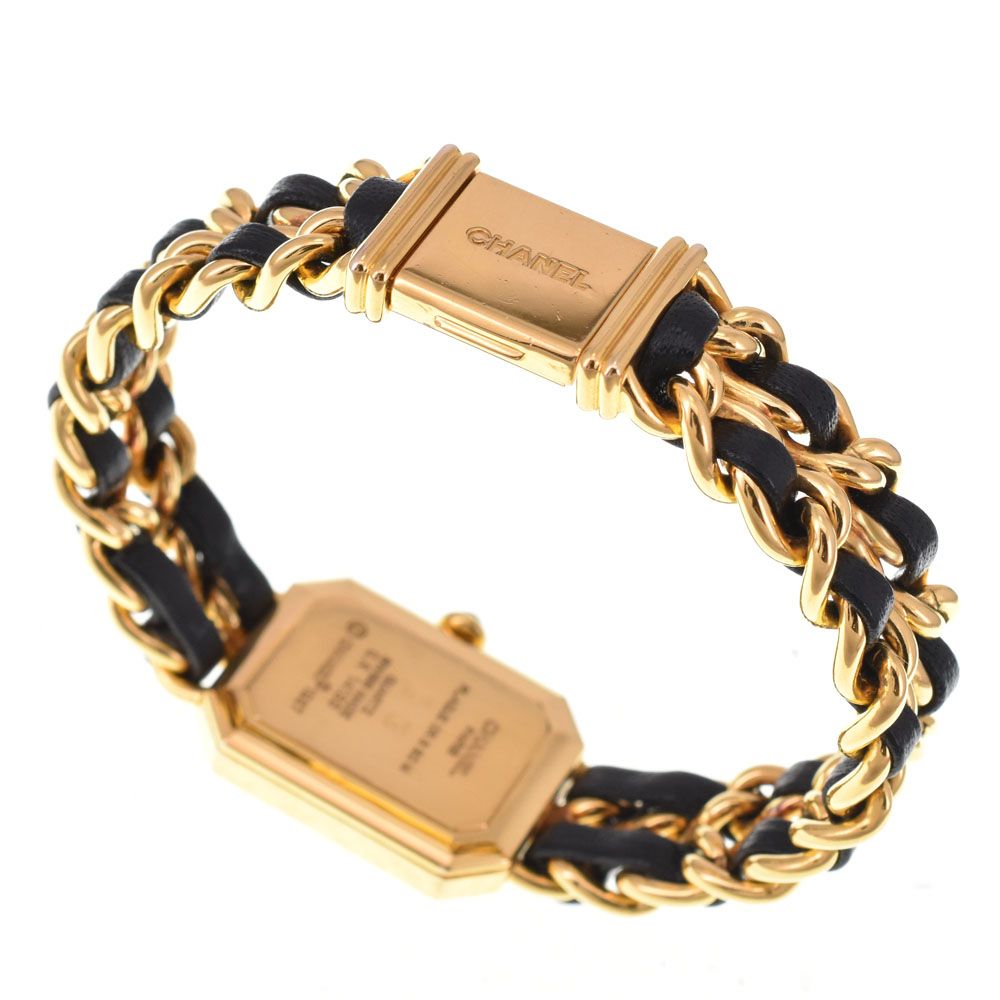 シャネル CHANEL H0001 プルミエール L GP/レザー クォーツ レディース