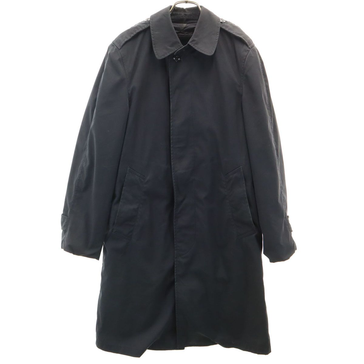 US NAVY アメリカ海軍 80s ヴィンテージ DLA オールウェザーコート ミリタリーコート 32 ブラック系 ライナー メンズ 古着