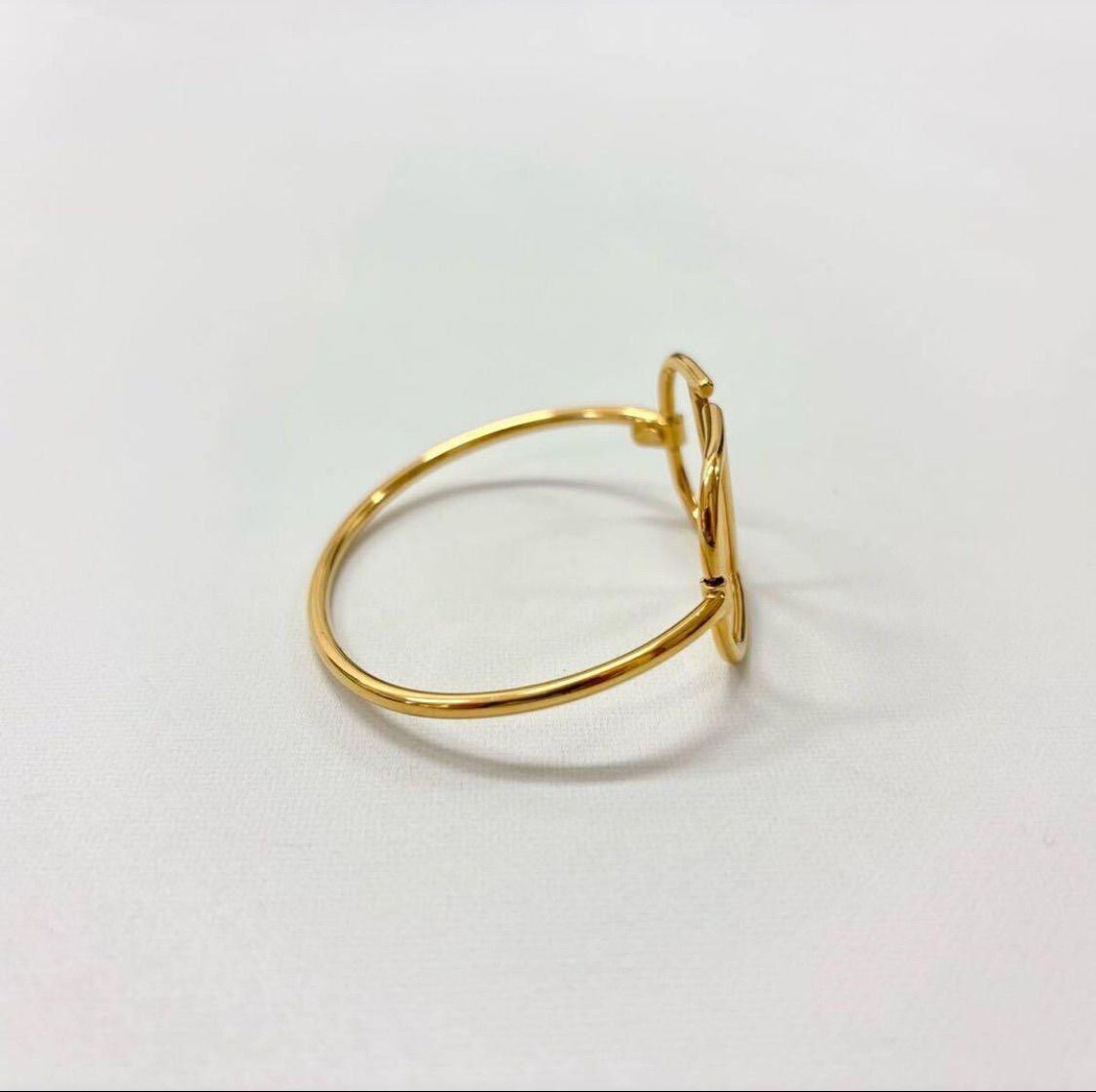 良品 VALENTINO ヴァレンティノ GOLD V LOGO SIGNATURE BRACELET