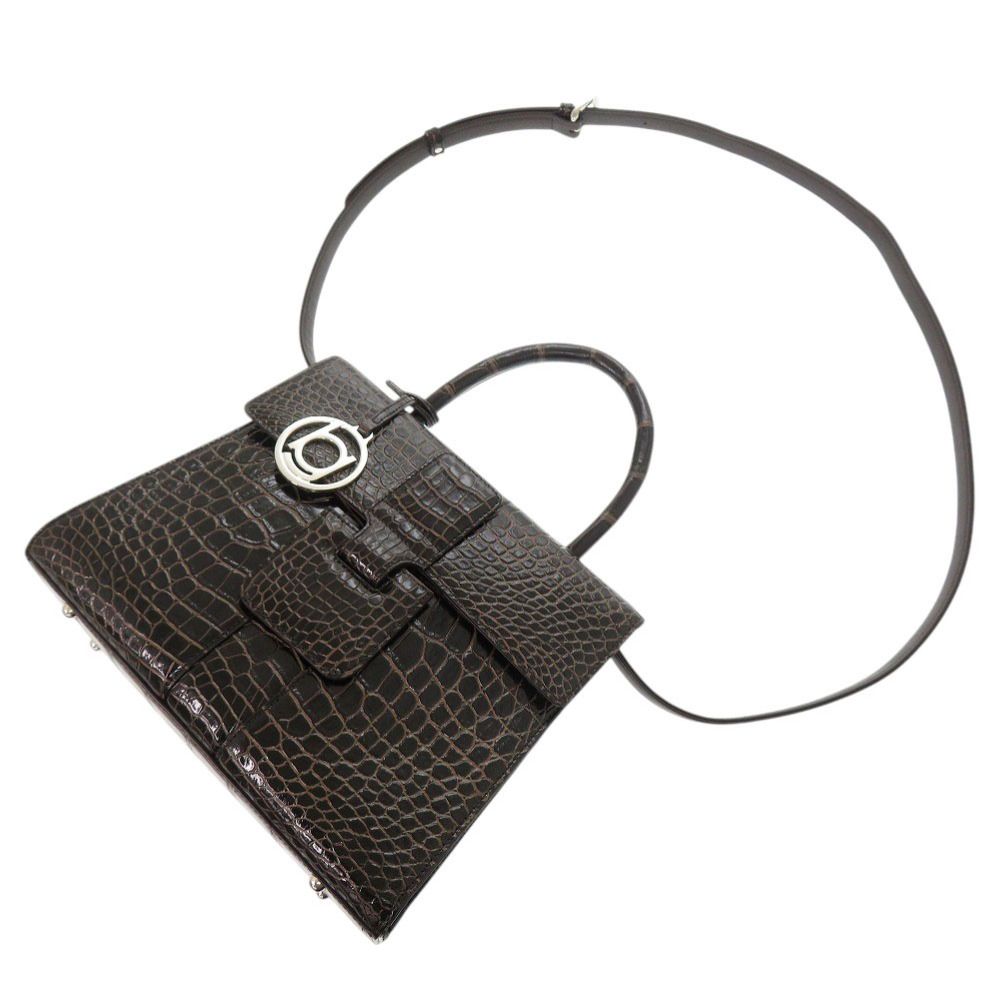 【美品】ボーグラン　クロコダイルショルダーバック　　ブラック 美品】ボーグラン クロコダイルショルダーバック ブラック 楽天市場