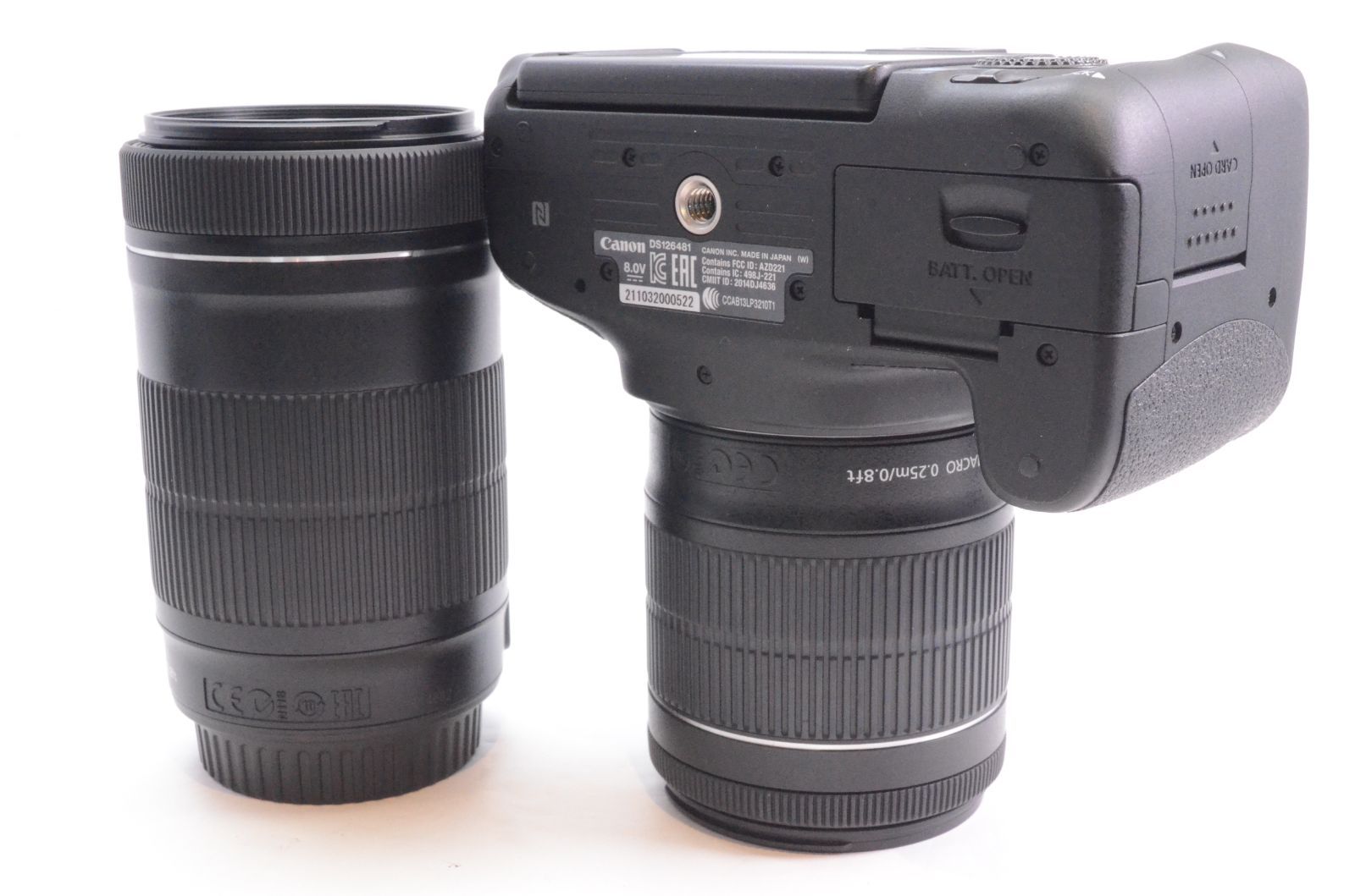 Canon キャノン EOS 8000D ダブルズームキット EF-S18-55mm/EF-S55