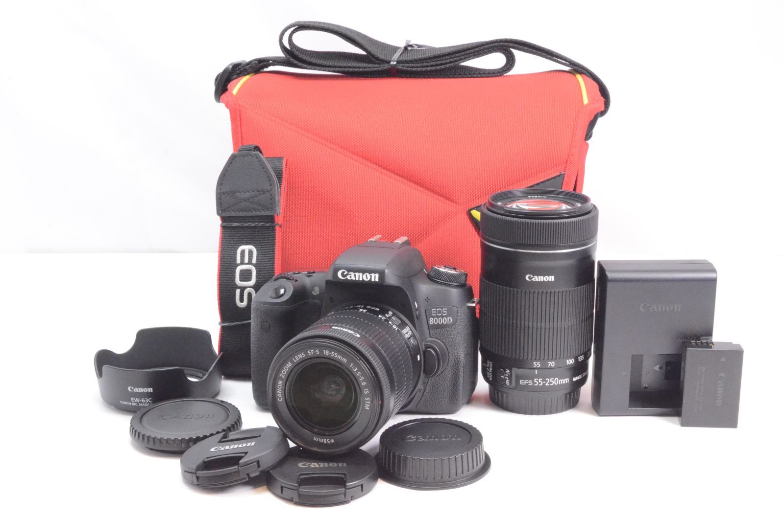 Canon キャノン EOS 8000D ダブルズームキット EF-S18-55mm/EF-S55