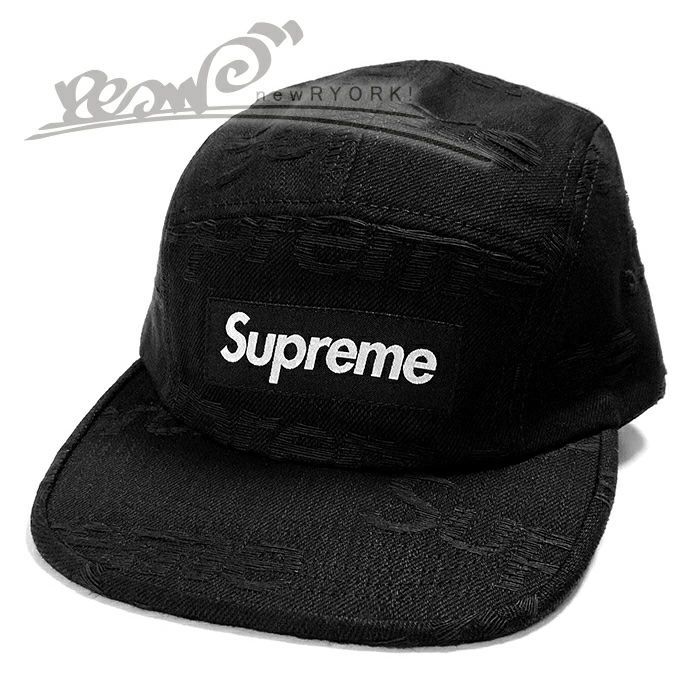 送料無料 メンズ キャップ ブラック Supreme シュプリーム Jacquard
