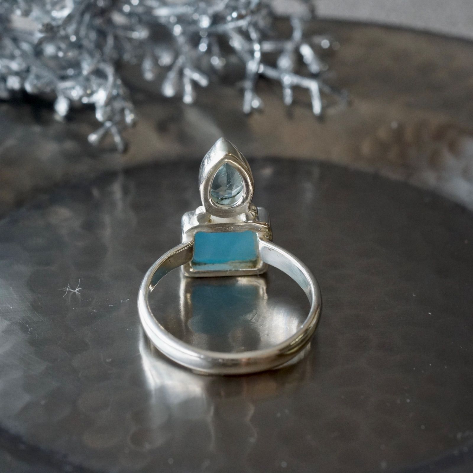 カルセドニー シルバーリング 12号】シルバーリング ブルーカルセドニー｜KANKAN ONLINE SHOP【公式】