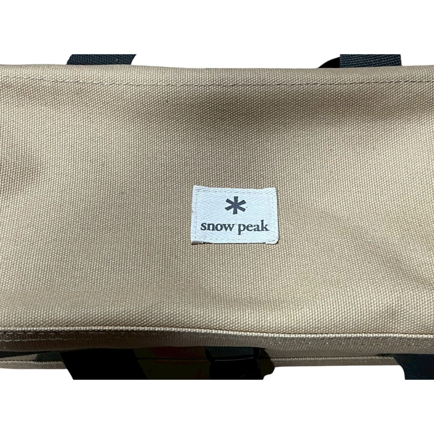 snow peak ベージュ キャンバスバッグ 焚き火 マルチコンテナ ハンマー