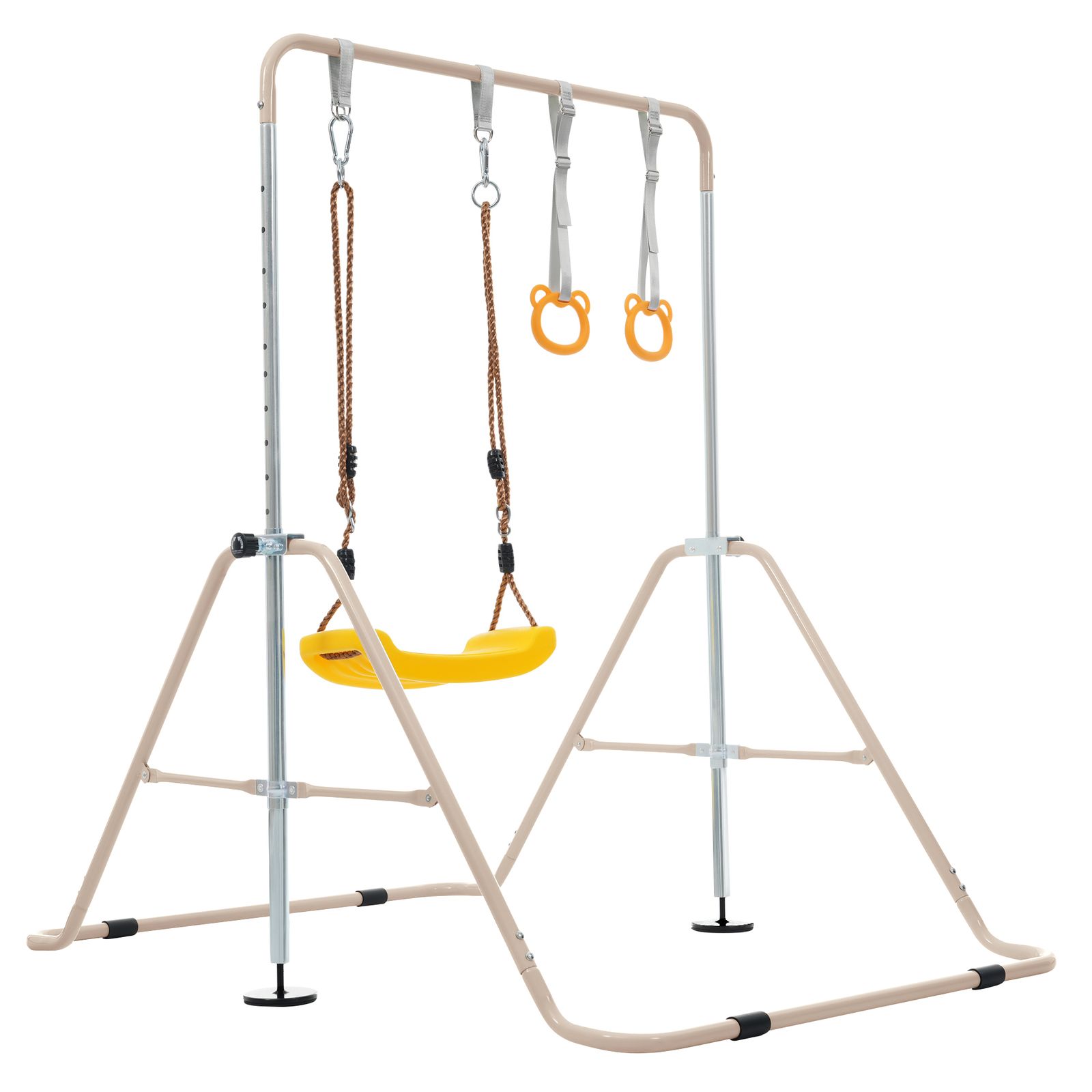 鉄棒 室内 屋外 折りたたみ 11段階高さ調節 鉄棒 ブランコ 吊り輪 子供