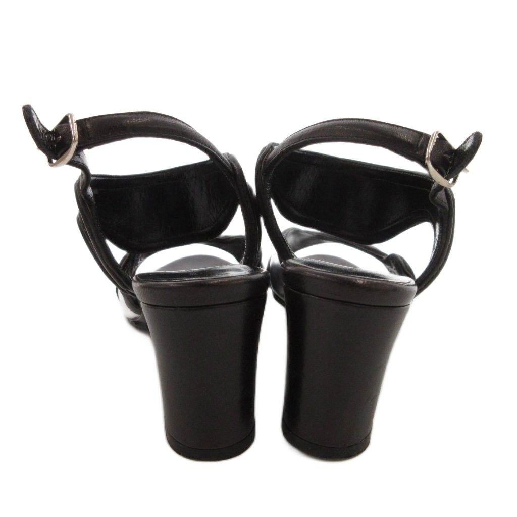 バレンシアガ BALENCIAGA ストラップサンダル バイカラー レザー