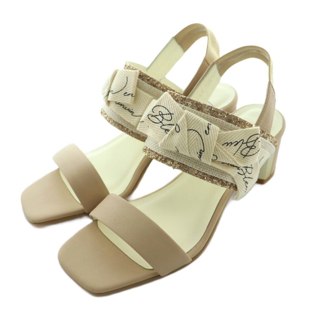 【美品】LANVIN en Bleu バックストラップサンダル/23cm ランバン オン ブルー LANVIN en Bleu 【大きいサイズ